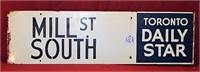 Painted double sided Steel Street Sign