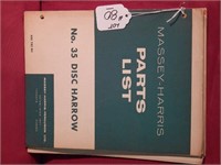 Massey-Harris Miscellaneous Parts List