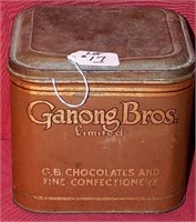 Ganong Bros. Chocolate and Confectionary Tin