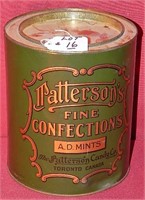 Patterson's Fine Confections Tin