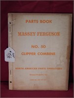 Massey Ferguson Parts Book No.50 Clipper Combine