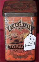 Golden Leaf Tobacco Tin