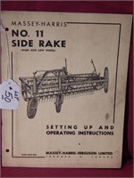 Massey-Harris Manual - No.11 Side Rake