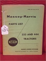 Massey-Harris Manual - 333 and 444 Tractors