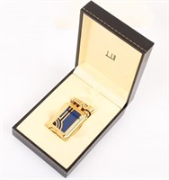 GOLD TONE DUNHILL UNIQUE ENAMEL LIGHTER