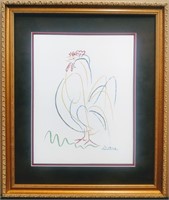 Rooster Serigraph By Picasso