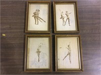 4 FRAMED PICTURES