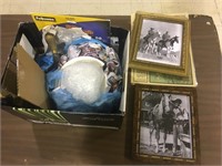 PICTURES AND BOX LOT