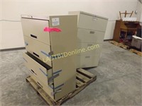 TAN HON & SAND TENNSCO 4 DRAWER FILE CABINETS