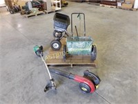 TOW BEHIND & DROP SPREADERS, BLOWER & TRIMMER