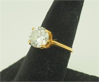 Lady's Approx 3 Caret C Z Engagement Ring