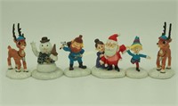 6 Miniature Hawthorne Village Christmas Figures