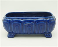 Vintage Haeger Blue Ceramic Oblong Planter Pot