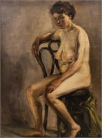 Isaac Israëls 1865-1934 Dutch Oil on Canvas Nude