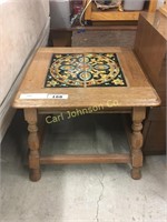 INLAY TILE TOP END TABLE