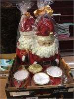 BOX W/ SANTA GIFT BOXES