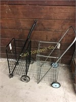 LOT OF 2 GROCERY CARTS