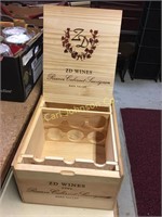 WOODEN WINE BOX (ZD WINES, NAPA VALLEY)