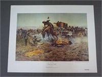 Vintage Charles Russell Print Camp Cooks Trouble