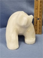 5.5" carved stone bear by J.A.         (3)