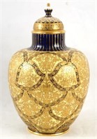 A 19th C. Royal Crown Derby Cobalt & Gilt Vase
