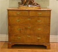 GEORGE III FIVE DRAWER CHEST