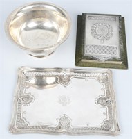 3- SILVER PLATE ITEMS