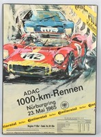 1965 GERMAN 1000km RENNEN RACING POSTER