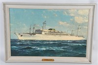 1958 S.S. ARGENTINA MOORE-McCORMACK LINES PRINT