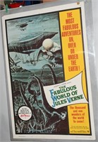 1961 FABULOUS WORLD of  JULES VERNE MOVIE POSTER