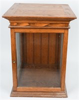 ANTIQUE OAK COUNTRY STORE COUNTER DISPLAY CASE
