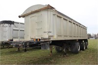 1989 KING TRIAXLE 33' ALUMINUM DUMP TRAILER -AS IS