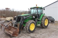 JOHN DEERE 7810 MFWD TRACTOR -LOADER SOLD SEPERATE