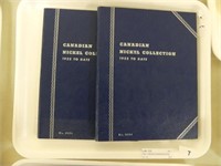 TRAY: 2 BOOKS CANADIAN NICKEL COLLECTION