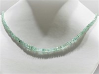 14kt Gold Clasp Emerald (40.0ct) Necklace