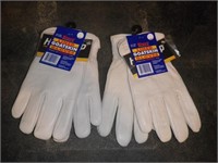 2 New Pairs of Large Lined Goatskin Gloves