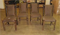4 Hickory Log Chairs from Wilderness Resort