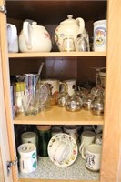 Cupboard of Spices, Teapots, Cups & Glasses