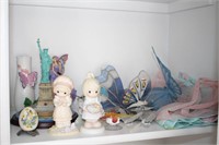 Precious Moments Statues, Butterfly Decor...