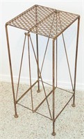 Metal Plant Stand with Artificial Plant in Basket