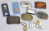 Belt Buckles, Money Clips, Key Chains & Lighter