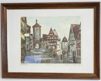 Ernst Geissendorfer Rothenburg Tauber Original