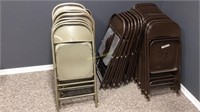 32 steel folding chairs