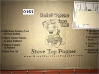 PERFECT POPCORN $65 RETAIL STOVE TOP POPPER
