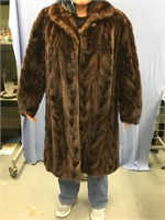 Full length mink coat, size large           (11)