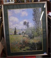 Claude Monet Print in Wooden Frame