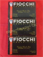 Ammo Fiocchi 12. Ga 2 3/4" 00 Buckshot 3 Boxes