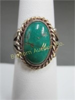 Navajo Ring Size 7 Turquoise & Sterling Silver