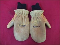 Kinco Leather Mittens Size Large? Weather Treated