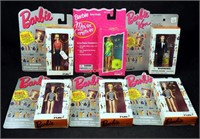 6 New Barbie Doll Fun Key Chain Rings Lot